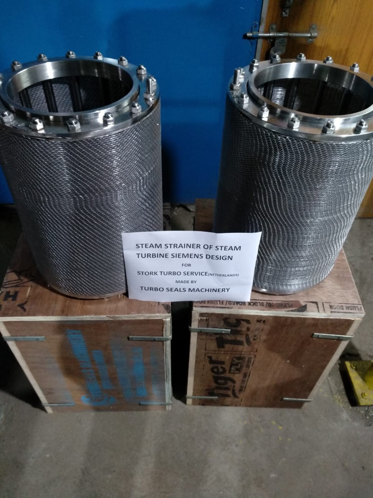 HRH and main steam strainers for BHEL make turbine