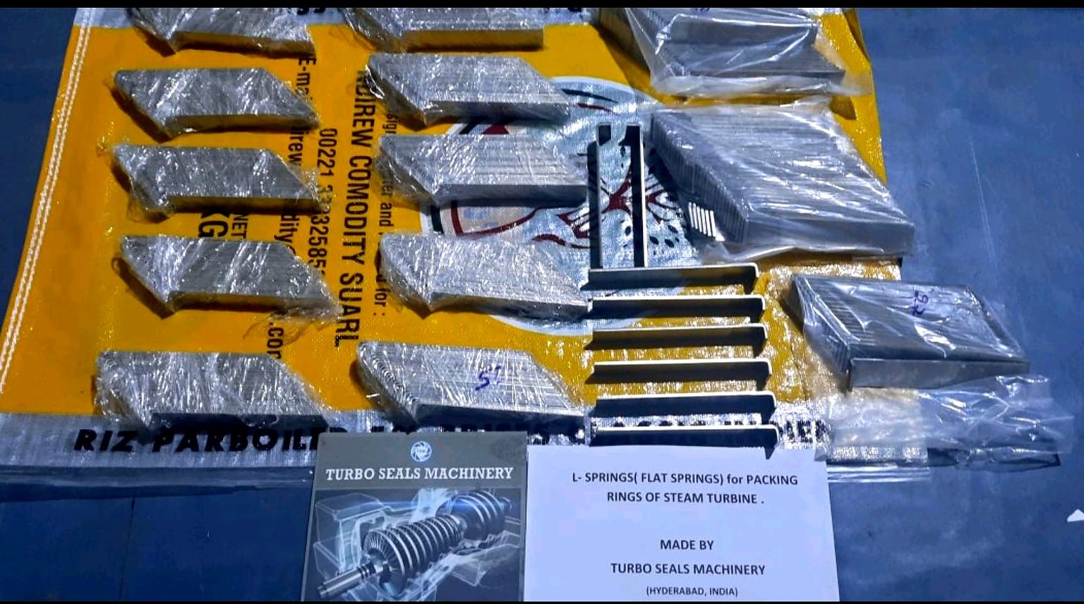Steam turbine packing springs